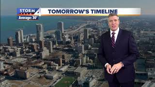 Mostly cloudy and pleasant Friday night