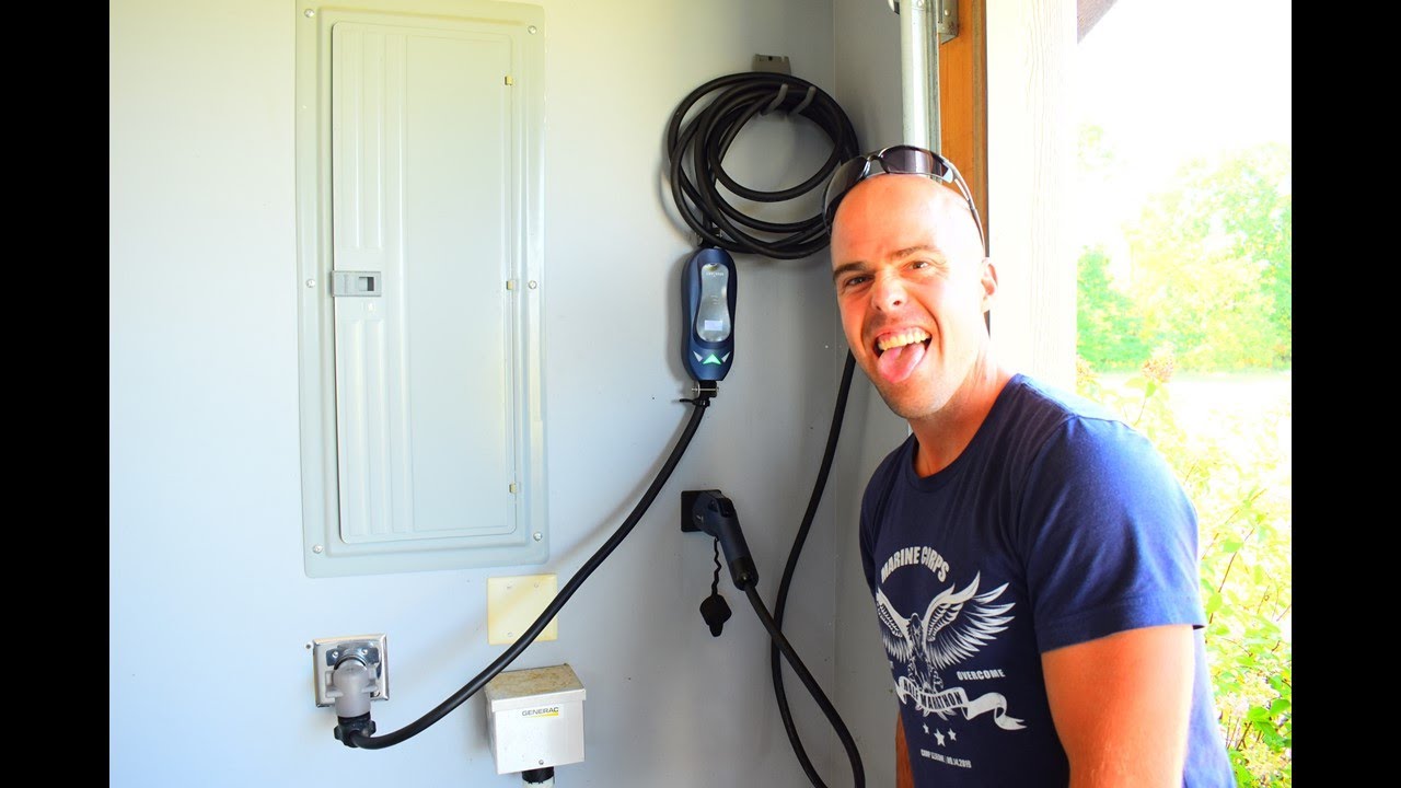 level-ii-electric-vehicle-charger-install-and-first-plug-in-youtube