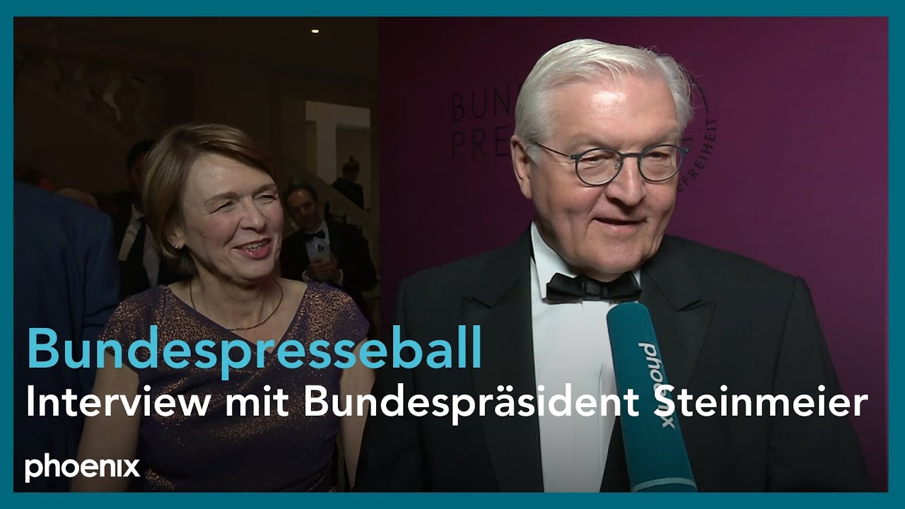 Interview mit Bundespräsident Steinmeier und Elke Büdenbender zum Bundespresseball | 12.04.24
