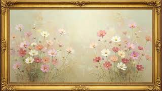 Timeless Wildflower Meadow 🌼 | Vintage Oil Painting | Framed TV Art Screensaver with Music screenshot 5