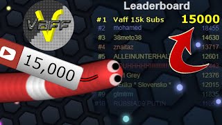 15k SUBS = 15k MASS ?! - Slither.io ( Online - Mobile App ) screenshot 2