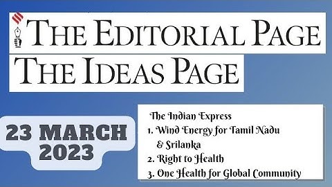 23rd March 2023 | Gargi Classes The Indian Express Editorials & Idea Analysis | By R.K. Lata