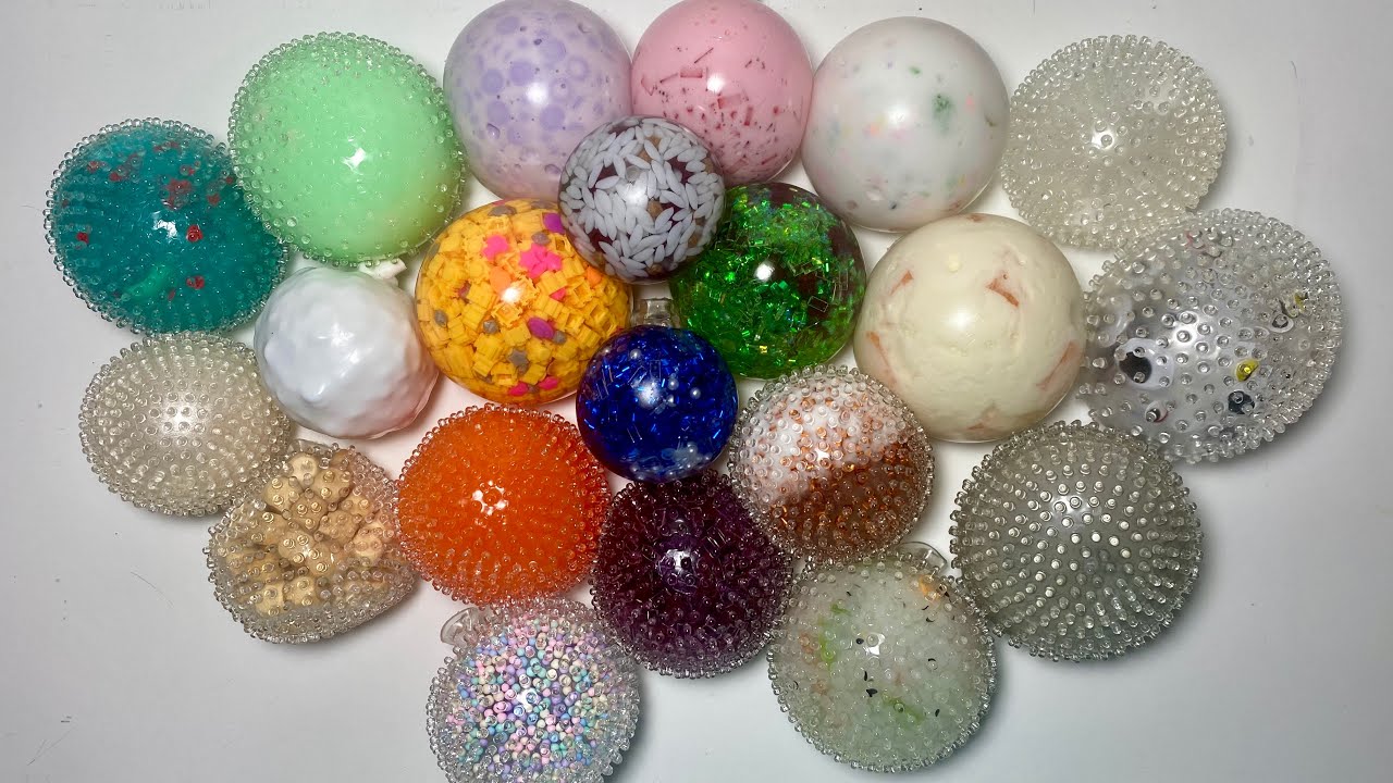 ASMR no talking: Rating Stress Balls I Made #2 🥰