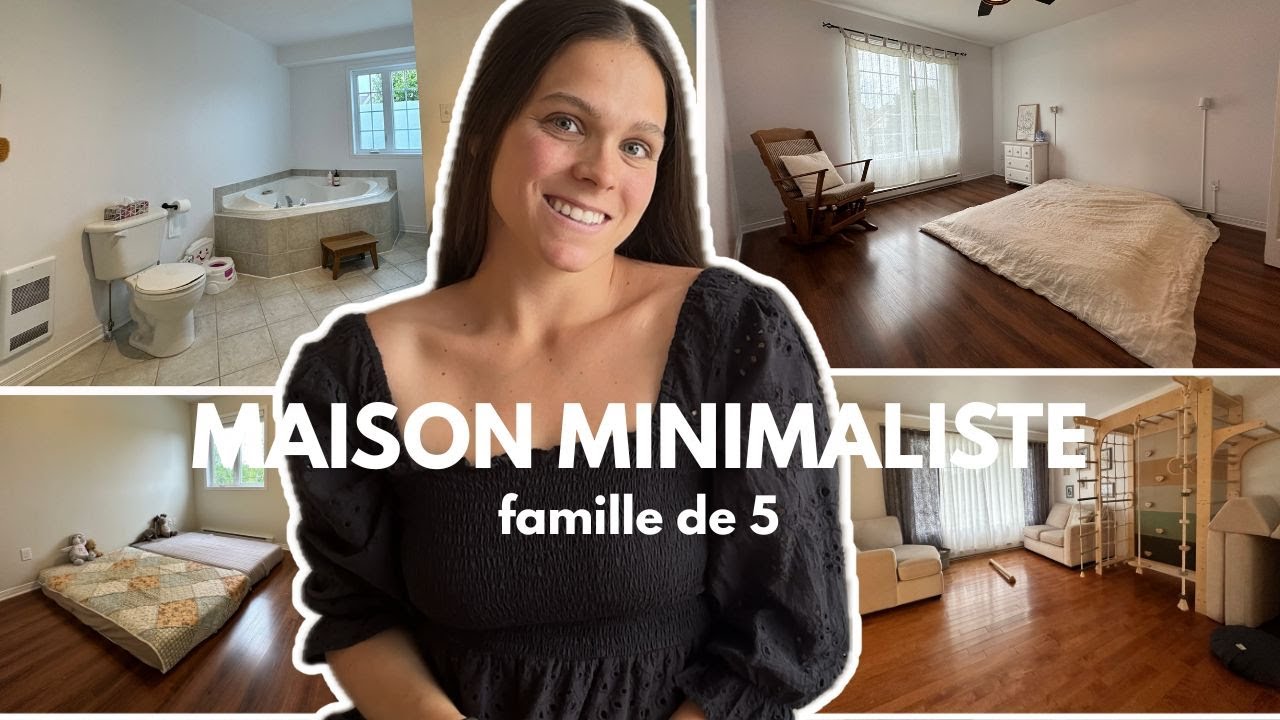 🏡 HOME TOUR MINIMALISTE | Famille de 5 dans une maison réorganisée ✨👨‍👩‍👧‍👦