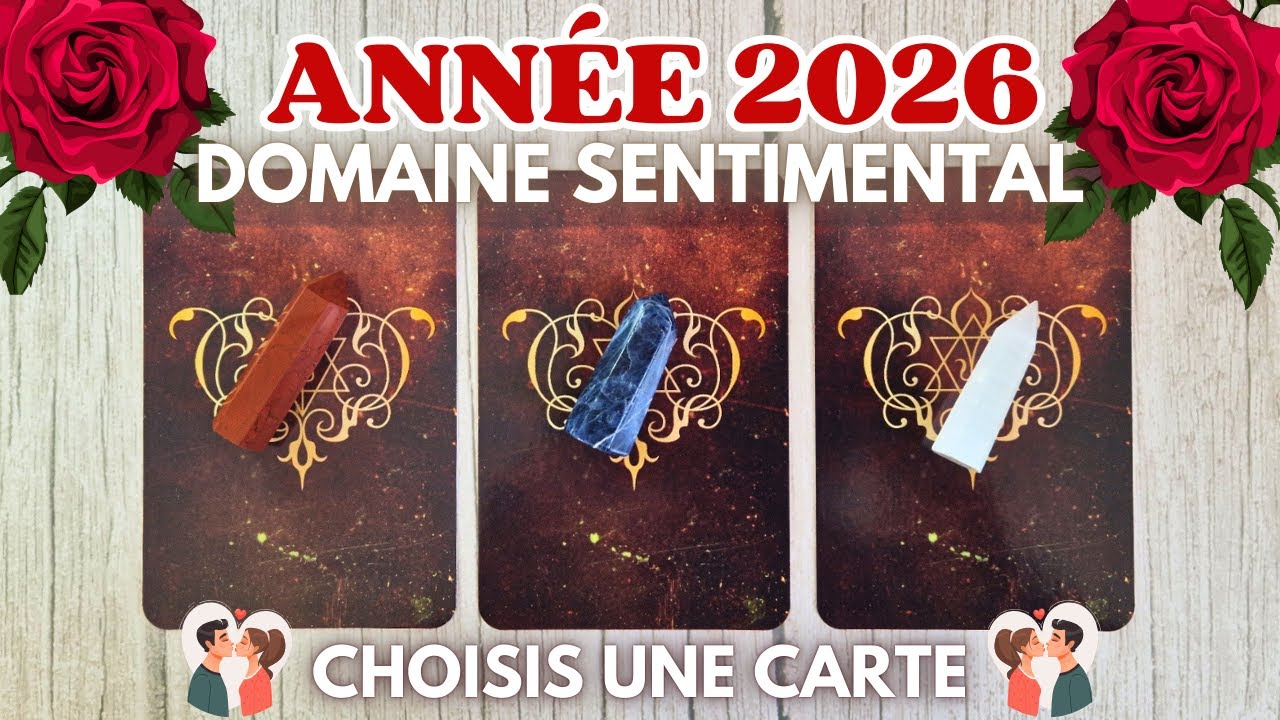 ❤️ ANNÉE 2026 : VOTRE VIE SENTIMENTALE ❤️ | TIRAGE SENTIMENTAL AU CHOIX | GUIDANCE DU MOMENT