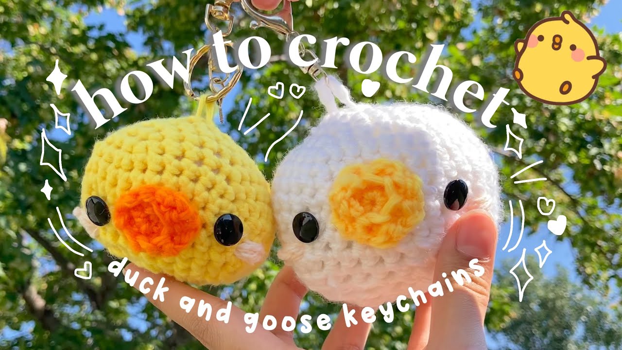 how to crochet duck and goose keychains! 🐥 YouTube