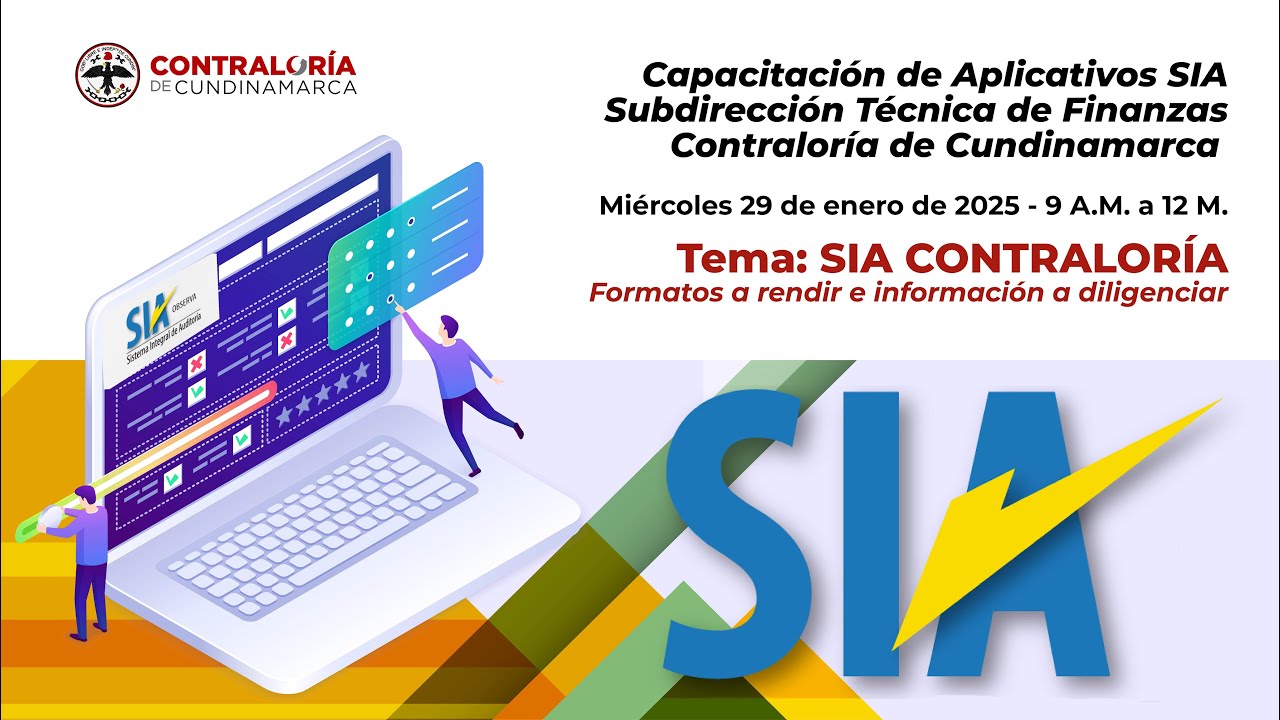 Capacitación sobre los aplicativos SIA para la rendición de cuentas