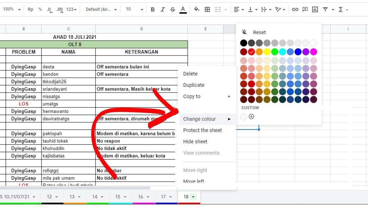 Cara Mengganti Bahasa Indonesia Di Google Spreadsheet Google Sheet