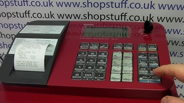 HOW TO CLEAR FLASHING ZERO FROM CASIO SE G1 CASH REGISTER