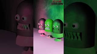 Cube Monster vs Heart Spin ❤️ Satisfying Loop #viral #3d #monster