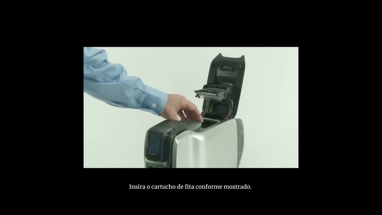Guia Rápido: Como Instalar o Ribbon 800300-250BR na Zebra ZC100/ZC300
