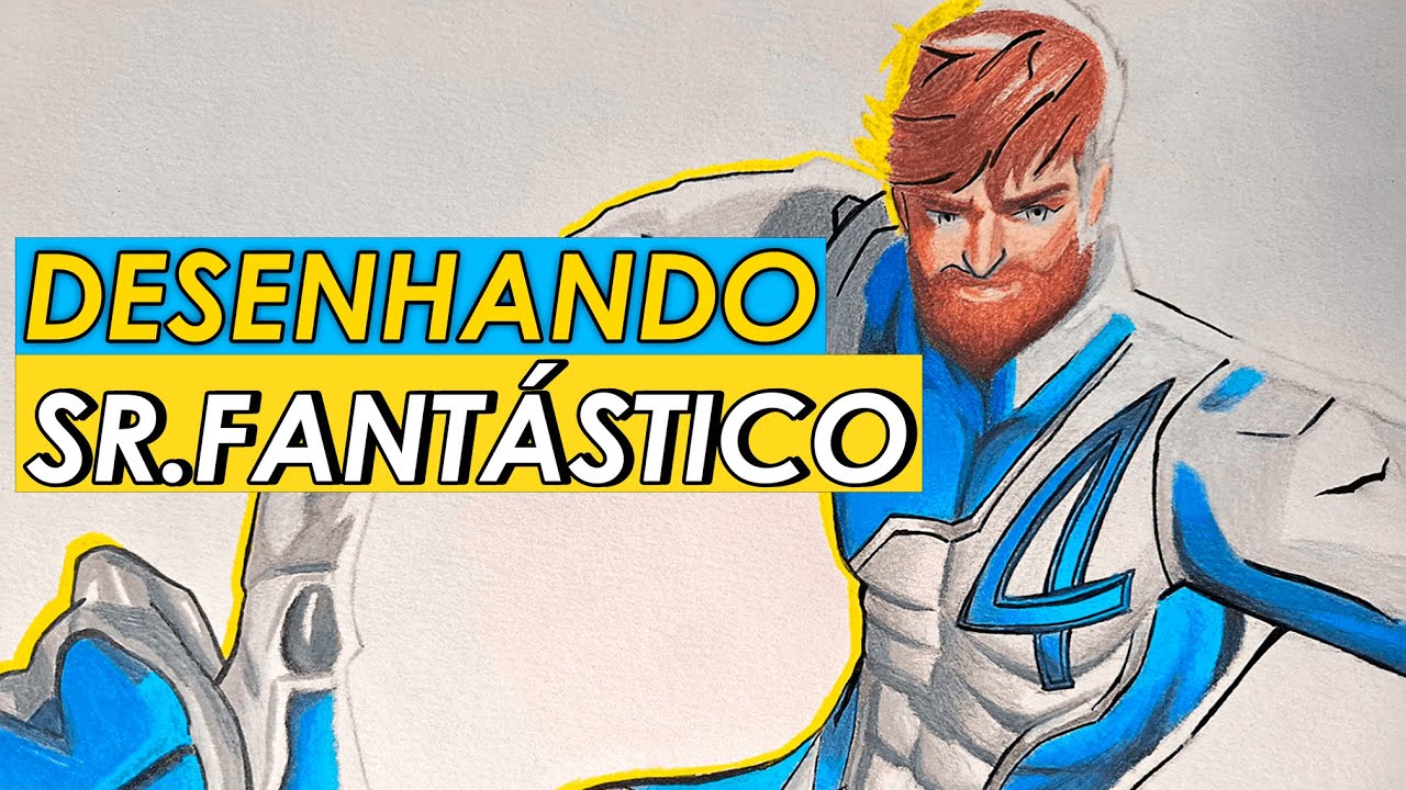 Drawing Reed Richards Fantastic Four - YouTube