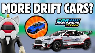 🔥NEW LEAK! NEW DRIFT BUNDLE? Car Dealership Tycoon! #cardealershiptycoon #roblox