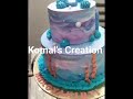 Mermaid theme cake #themecake #mermaidtheme #cakedecorating  #2towercake  #cakedesign #shortvideo
