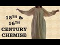 Making a 15th / 16th Century Chemise | DIY with 4 Pieces of Fabric