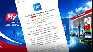 Data Kendaraan Anda dengan nomor polisi Telah dihapus, subsiditepat Mypertamina