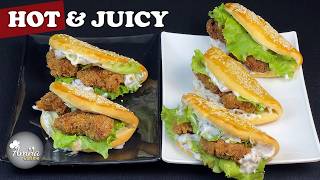 Crispy Chicken Crunch Burger 🍔 | Easy Homemade Burger Recipe
