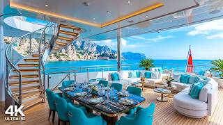 Seaside Morning Jazz on a Luxury Yacht 🌊 Summer Bossa Nova & Ocean Waves Sounds for Relax, Study