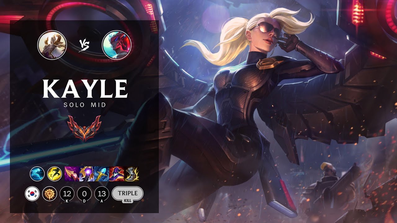 Kayle Mid vs Yone - KR Grandmaster Patch 12.11