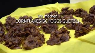Versüss dir die Zeit zuhause: Cornflakes-Schoggi-Guetzli