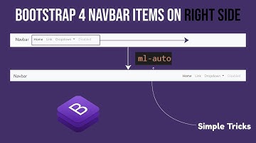 How to Bootstrap 4 Navbar Items On Right Side
