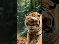 “Monkey Attacks Tiger with Stone 😱 | Unreal Jungle Battle!”📈 #junglefight #monkey #tiger #wildlife