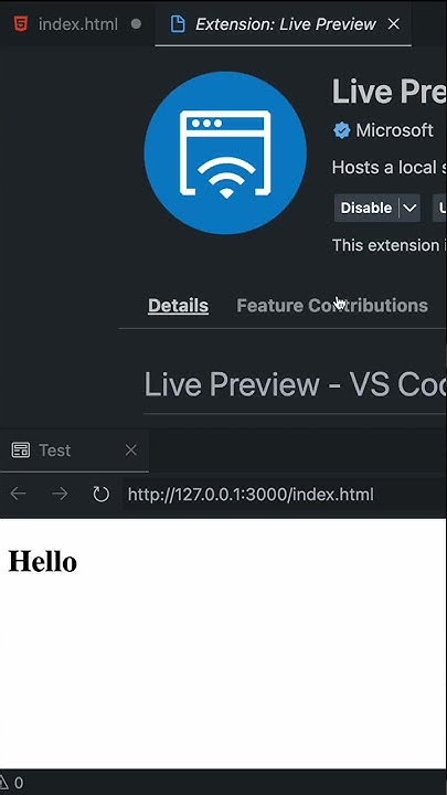 Best VS Code Extension For Preview HTML Code #html #vscode #shorts ...