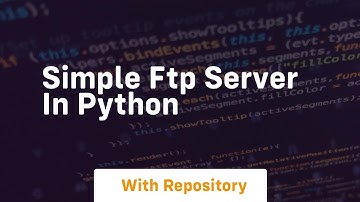 Simple ftp server in python