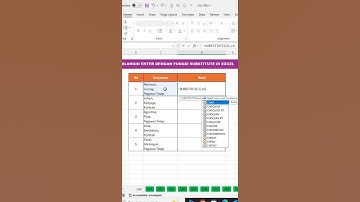Ganti Enter dengan Fungsi Substitute di Excel #excel #tipspraktis #exceltips #exceltricks