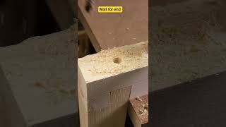 Unique style wooden corner Joint.