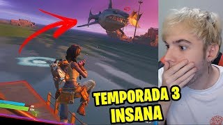 TEMPORADA 3 !!! PASSE DE BATALHA 100% , NOVA NAMORADA E RIFLE DE CAÇA !!! - Fortnite