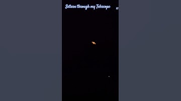 Saturn through Telescope #saturn #telescope #shorts