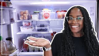 Watch me SIMPLIFY my Fridge ORGANIZATION! Realistic fridge CLEAN WITH ME and RESTOCK