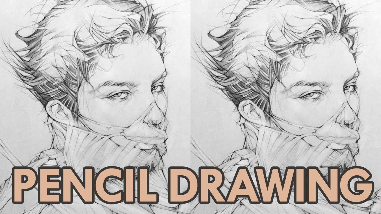pencil drawing portrait Toh-Yasu藤保 #107/pencilart/pencilsketch