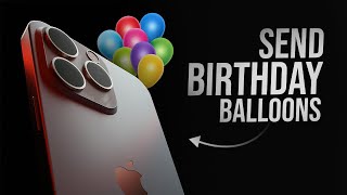 How to Send Birthday Balloons on iPhone (tutorial)
