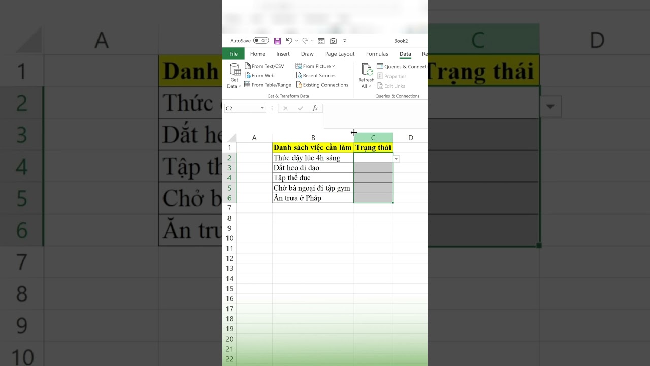 [Thủ thuật Excel] Bảo đảm bạn chưa biết đến cách tạo Checklist cực nhanh trong Excel này! #Shorts