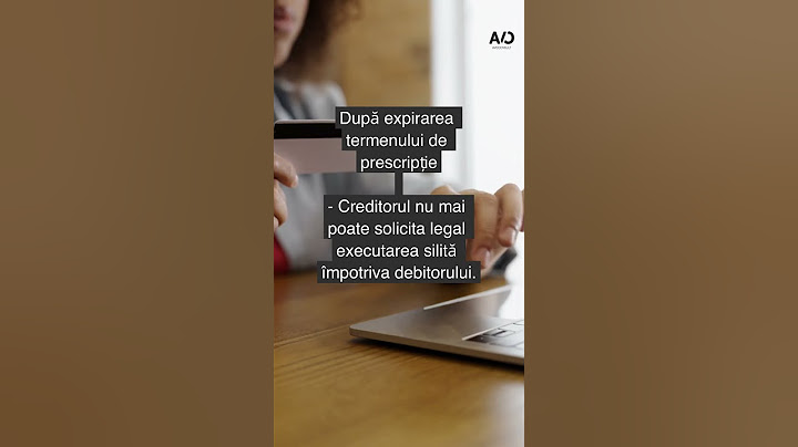 Ai datorii Uite ce trebuie sa stii