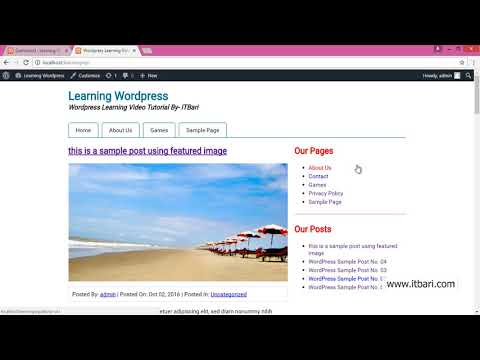 59  Individual Page Template  ITBari Tutorial