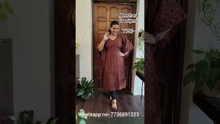 Cotton Slitted Kaftan-Uploading On 1604-To Order Whatsapp -7736891223