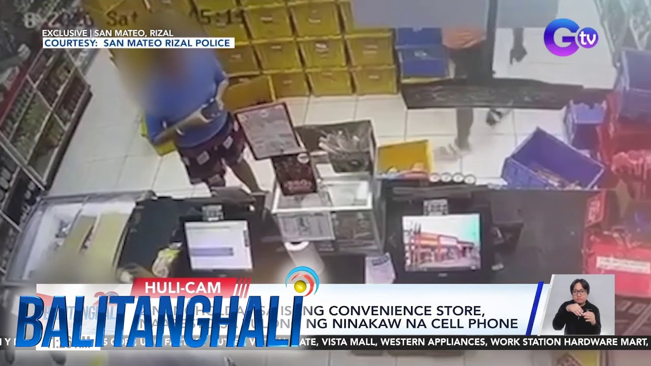 2 nangholdap sa convenience store, naaresto sa tulong ng ninakaw na cell phone | Balitanghali
