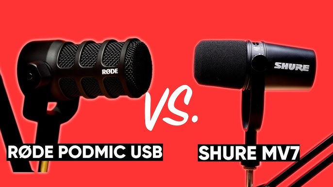 Rode PodMic USB (vs Shure SM7B) 