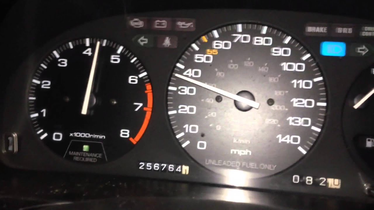 1991 Honda Accord Wagon Manual CB9 10-90 mph