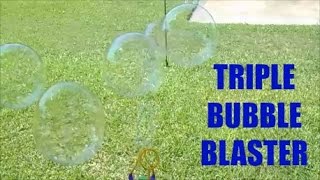 Triple Bubble Blaster Toy From Gazillion Bubbles Demonstration