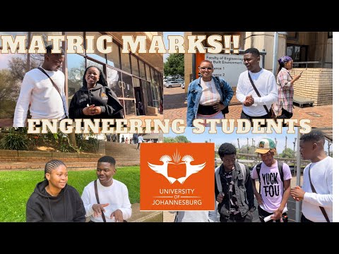 Asking UJ Engineering Students Their Grade 12 Final Marks for Maths and Physics