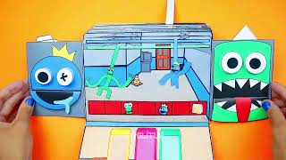 DIY IMPRESSIONANTE: Um Livro-jogo Roblox Rainbow Friends Feito de Papel