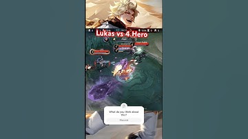 Lukas vs 4 Hero #mlbb #mlbbshorts #mobilelegends #shorts #gameplay