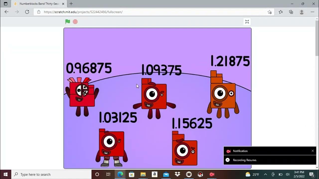 Numberblocks Band Thirty Seconds 1 5 Youtube