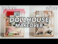 Thrifted barbie dollhouse makeover  amazing diy transformation  bethany fontaine