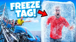 Extreme Freeze Tag in America's Largest Amusement Park!