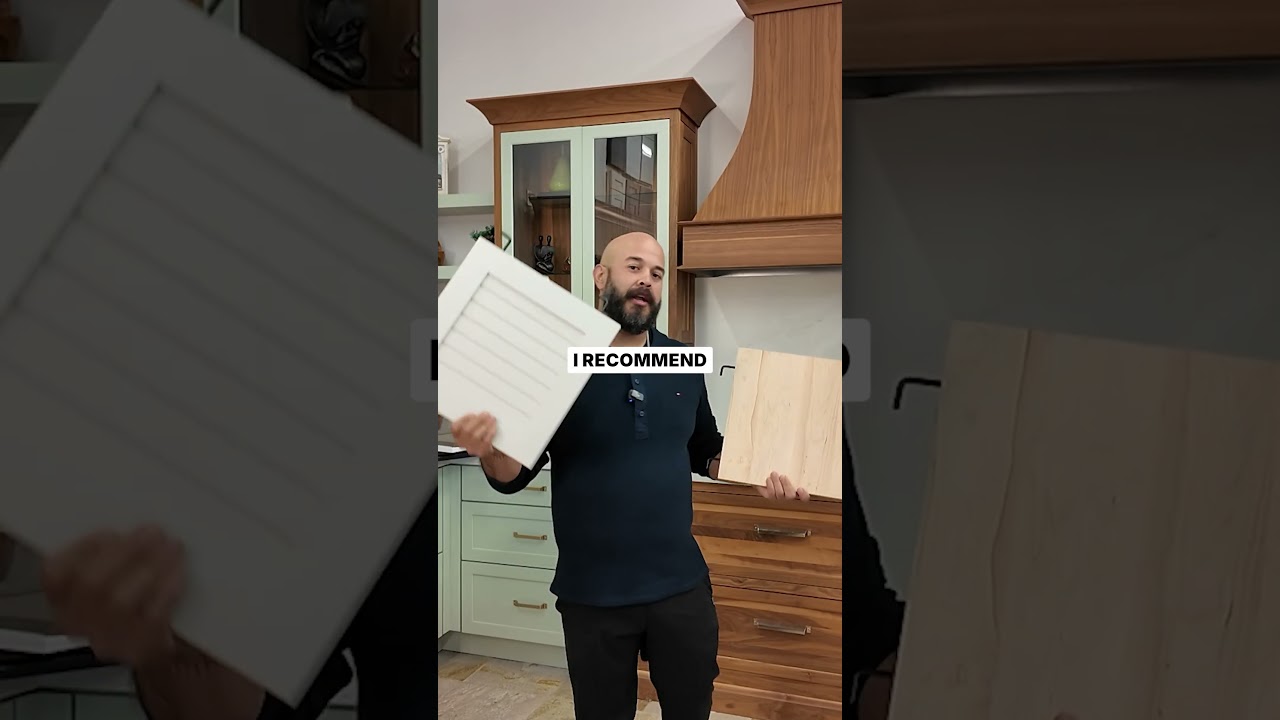 You HAVE to see this two tone kitchens design trick